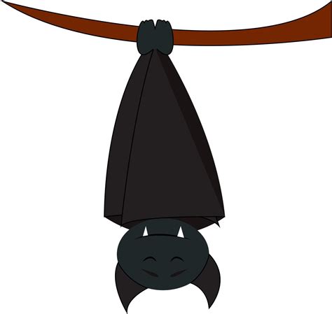 A sleeping bat, vector or color illustration. 13718889 Vector Art at Vecteezy