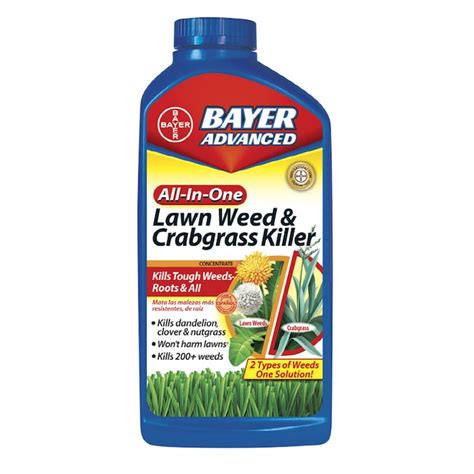 BAYER ADVANCED All-In-One Lawn Weed & Crabgrass Killer 32-fl oz Concentrated Lawn Weed Killer in ...