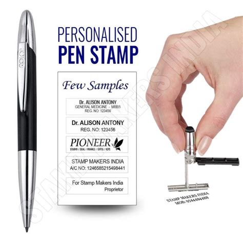 Doctors Stamp : Stamping Pen - Make My Stamp - Online Rubber Stamp