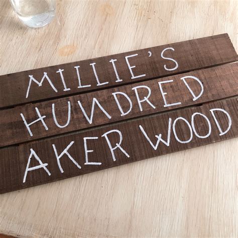 Hundred Acre Wood Sign Printable