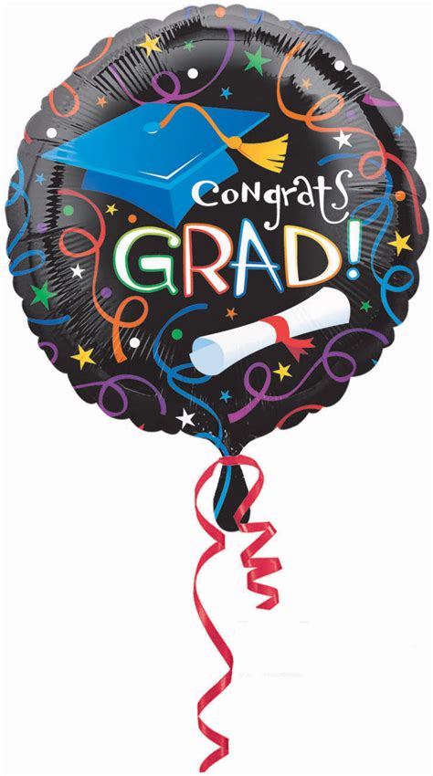 Congrats Grad Graduation Foil Balloon - PartyBell.com