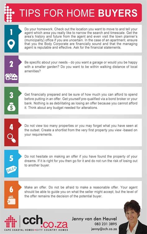 Tips for home buyers - Do Your Home Work - Be specific about your needs ...