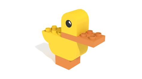 LEGO Duplo Duck in 3D building instructions | BuildIn3D