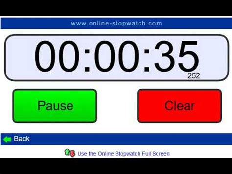 1 minute timer (Online stopwatch) - YouTube