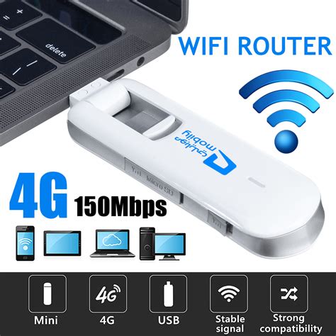 New USB 4G LTE Dongle WiFi Router 150Mbps Mobile Broadband Modem B1/B3 ...