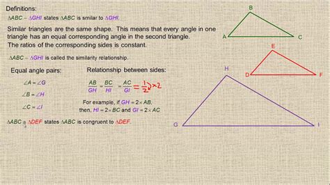 Similar vs Congruent Triangles - YouTube