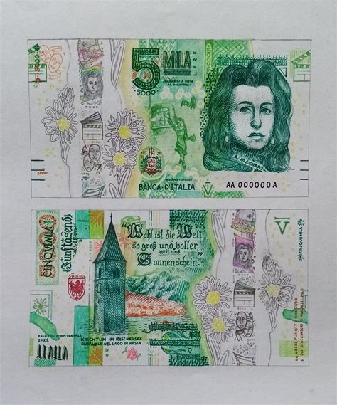 here is my italian lira redesign I made : r/Banknotes