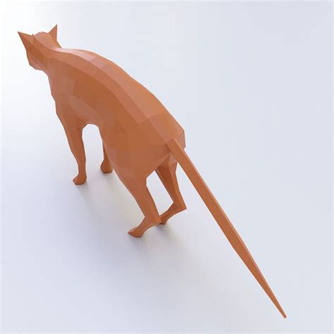 KritrimVault - Low Poly Cat 3d Model