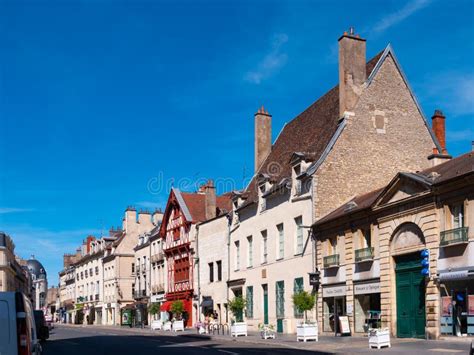 Traditional Buildings in the Old Town of Dijon, France Editorial Image ...