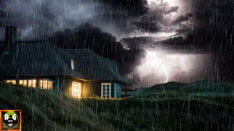 Rain and Thunderstorm Sounds with Heavy Thunder and Lightning Sound Effects for Sleeping ...