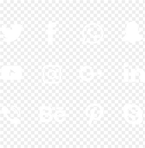 White Social Media Collection Icon Social Media - 3d Social Media Icons Vector Png - Free PNG ...