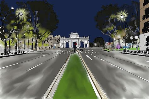 Puerta de Alcala. Madrid Digital Art by Francisco Capilla Hervas - Pixels