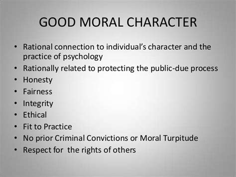 APA and ASPPB Model Act Provisions: Application Fraud and Good Moral