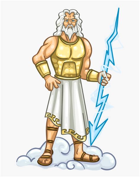 Greek Presentation Name - Zeus Greek God Clipart, HD Png Download - kindpng