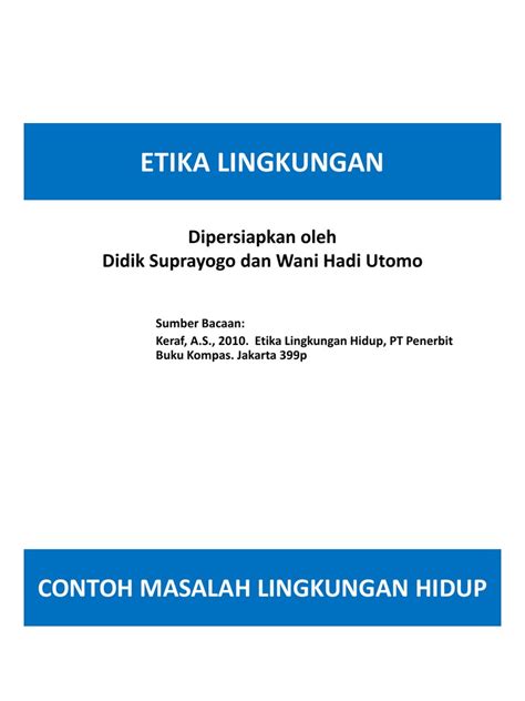 Halaman Unduh untuk file Contoh Etika Lingkungan yang ke 21