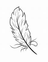 Feathers Coloring Page  Home sketch template