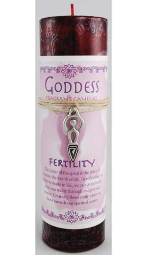 Intended to be a potent aid in your spells of fertility, this 6 fertility pillar candle provides ...