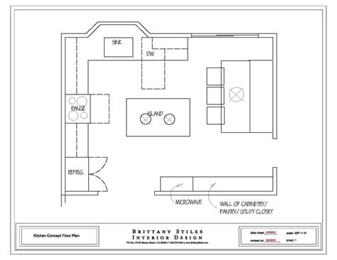 Detailed All-Type Kitchen Floor Plans Review - Small Design Ideas