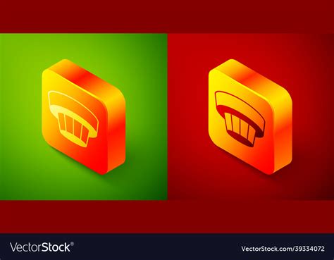 Isometric smoke alarm system icon isolated Vector Image