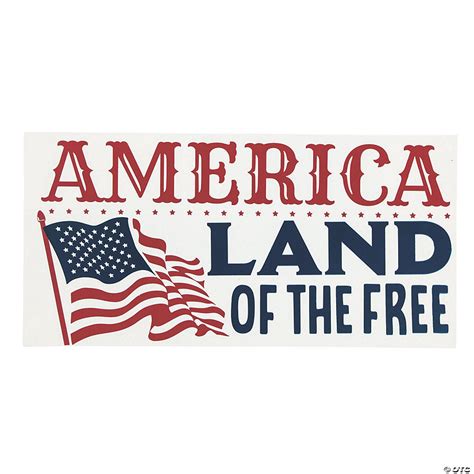 America Land of the Free Sign | Oriental Trading