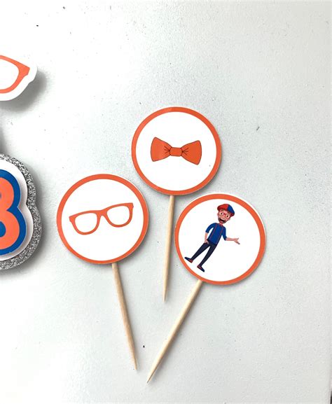 Blippi Cupcake Topper/ Personalized Blippi Cupcake Decor / | Etsy ...