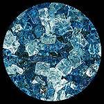 Sapphire Garden Premixed Diamond Fire Pit Glass - 25 LB Crystal Package