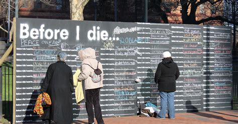 “Before I die I want to…” becomes an art phenomenon - CBS News