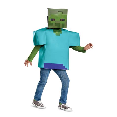 Minecraft Zombie Classic Child Costume - Walmart.com - Walmart.com