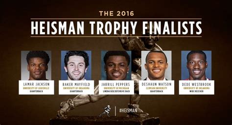 Five Finalists Named For Heisman Trophy | Eleven Warriors