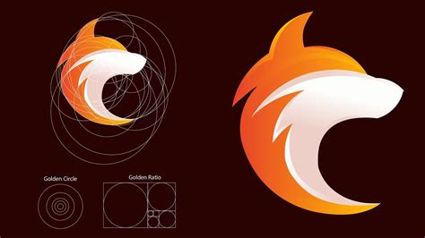 Golden Ratio Logo design | Logo design in illustrator | Wolf Logo Design using Golden Ratio ...