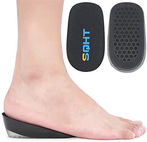 SQHT's Height Increase Insoles - Gel Shoe Heel Lift Inserts & Pads, Achilles Tendon Cushion Cups ...