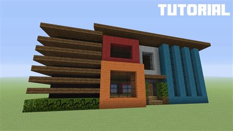 Minecraft Tutorial: How To Build A Modern Wool House - YouTube