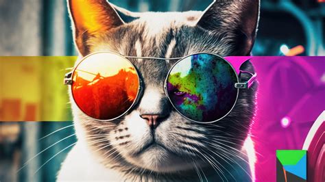 Cat Glasses Digital Art 4K #7820i Wallpaper PC Desktop