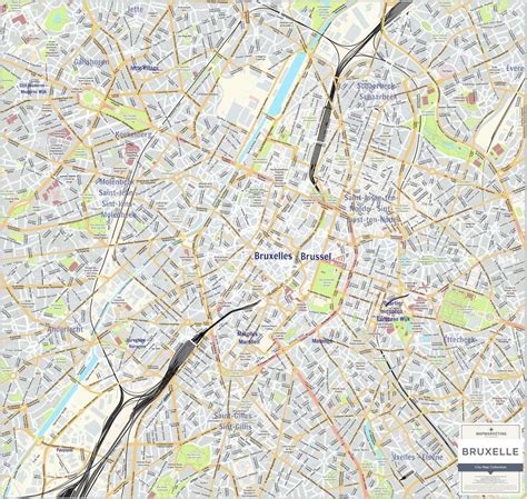 Map of Brussels: offline map and detailed map of Brussels city