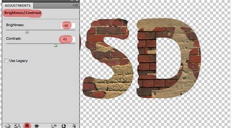 Brick Text Typography Surreal Photoshop Tutorial