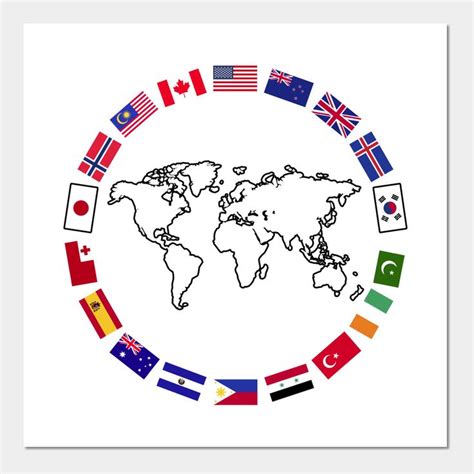 World Map Country Flag Atlas by teequenn | Flag drawing, Different ...