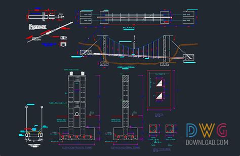 Bridge Technical Architectural Drawing » DwgDownload.Com