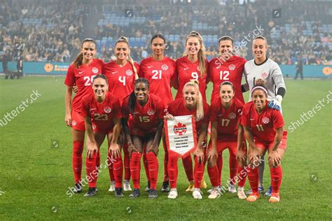 Canadian Womens Soccer Team Seen During Editorial Stock Photo - Stock ...