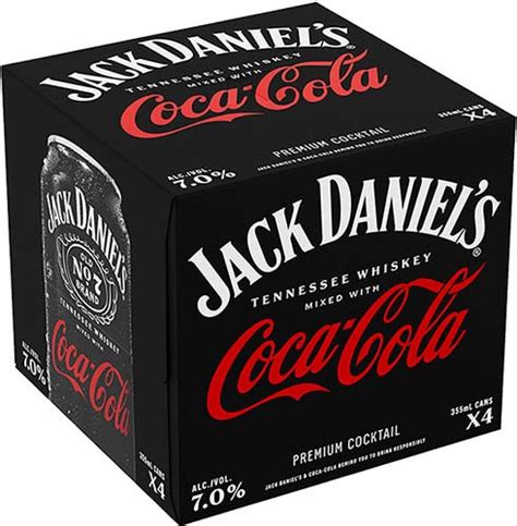 Jack Daniels & Coke 4 Pack Cans (350Ml Each) | Webster Wine & Spirits