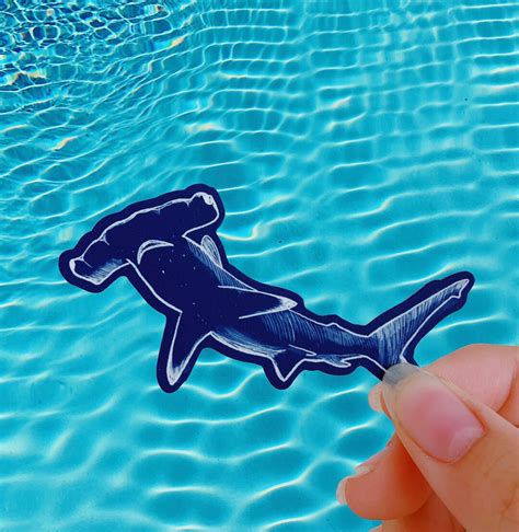 Hammerhead Shark Sticker - Etsy