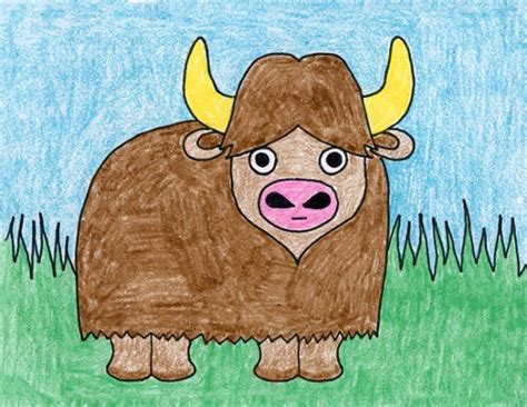 Draw a Water Buffalo · Art Projects for Kids