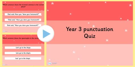 SPaG Quiz | Downloadable Year 3 Punctuation PowerPoint