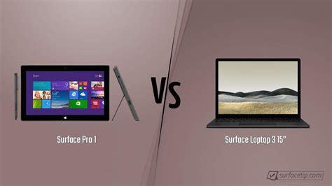 Surface Pro 1 vs. Surface Laptop 3 15” - Detailed Specs Comparison