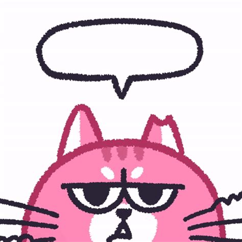 Cibi Cibi The Cat Sticker - Cibi Cibi the cat Pink cat - Discover & Share GIFs