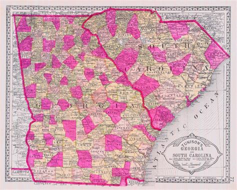 Georgia And South Carolina County Map – The World Map