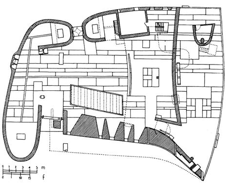 Le Corbusier ~ Notre Dame du Haut ~ Plan ~ Ronchamp ~ 1950-1954 | Le corbusier, Notre dame du ...