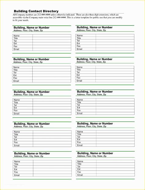 Free Printable Church Directory Template Of 8 Church Directory Template ...