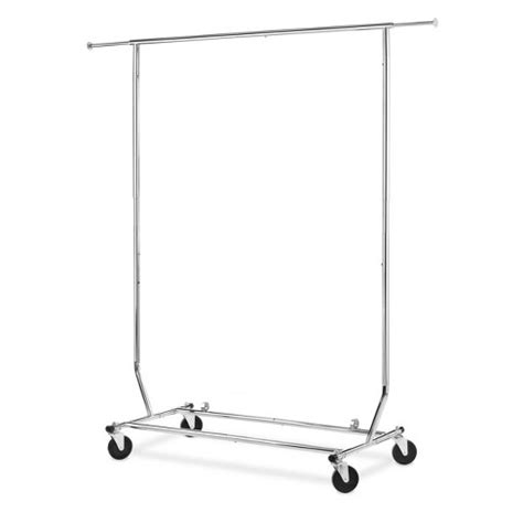 Whitmor Garment Rack Chrome: Steel & Plastic Clothes Drying Rack, Silver, 150 Lb Capacity, 71.25 ...