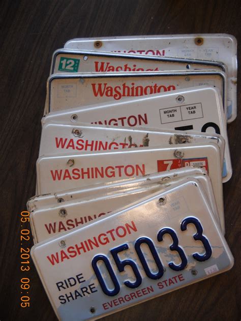 A recent history of Washington state license plates | License plate, Hoquiam, Washington state