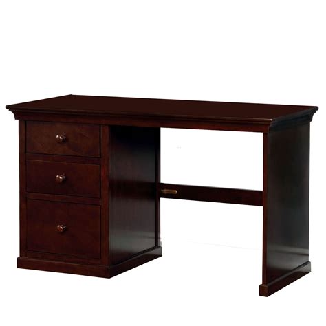 Transitional Style Wooden Desk with 3 Storage Drawers ,Dark Brown - Walmart.com - Walmart.com